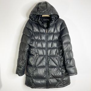 CALVIN KLEIN Hooded Puffer Coat Quilted and Packable - Sz. Large